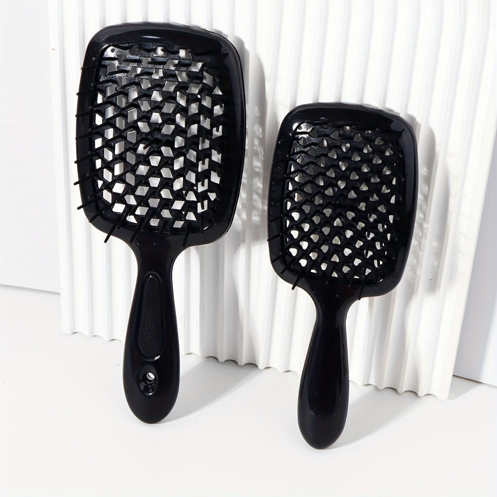 2pcs Set of Large And Small Smooth Hairbrushes, with Soft Bristles, Tangle-Free - Perfect for Wet Or Damaged Hair, Suitable for Women And Men