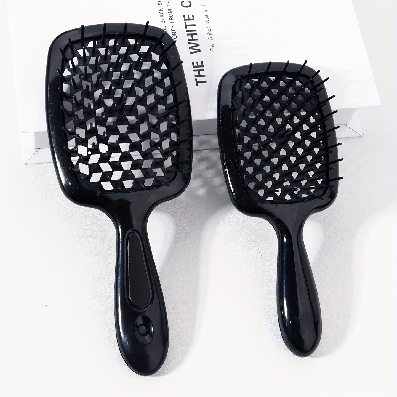 2pcs Set of Large And Small Smooth Hairbrushes, with Soft Bristles, Tangle-Free - Perfect for Wet Or Damaged Hair, Suitable for Women And Men