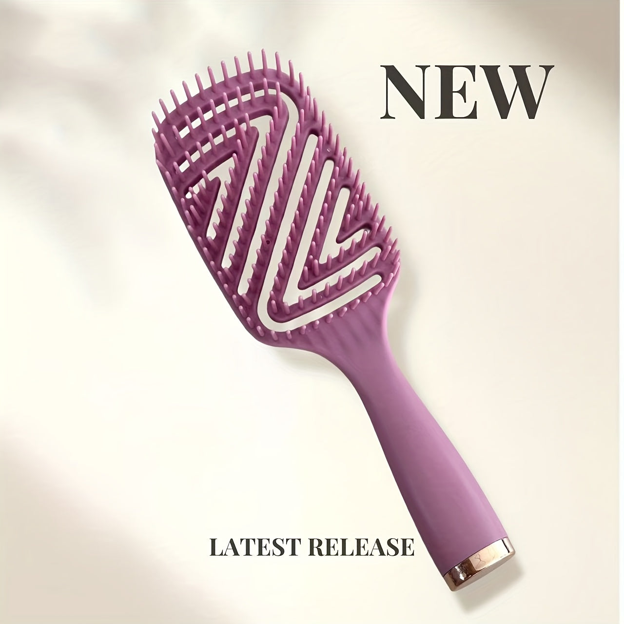 [Quick Dry Hair Brush] Wet brush quick drying hair brush, ventilated design, ergonomic handle, suitable for all hair types, anti knot comb, hollow comb and fluffy curved ventilated comb, suitable for natural, curly, straight, wet or dry hair with heat res