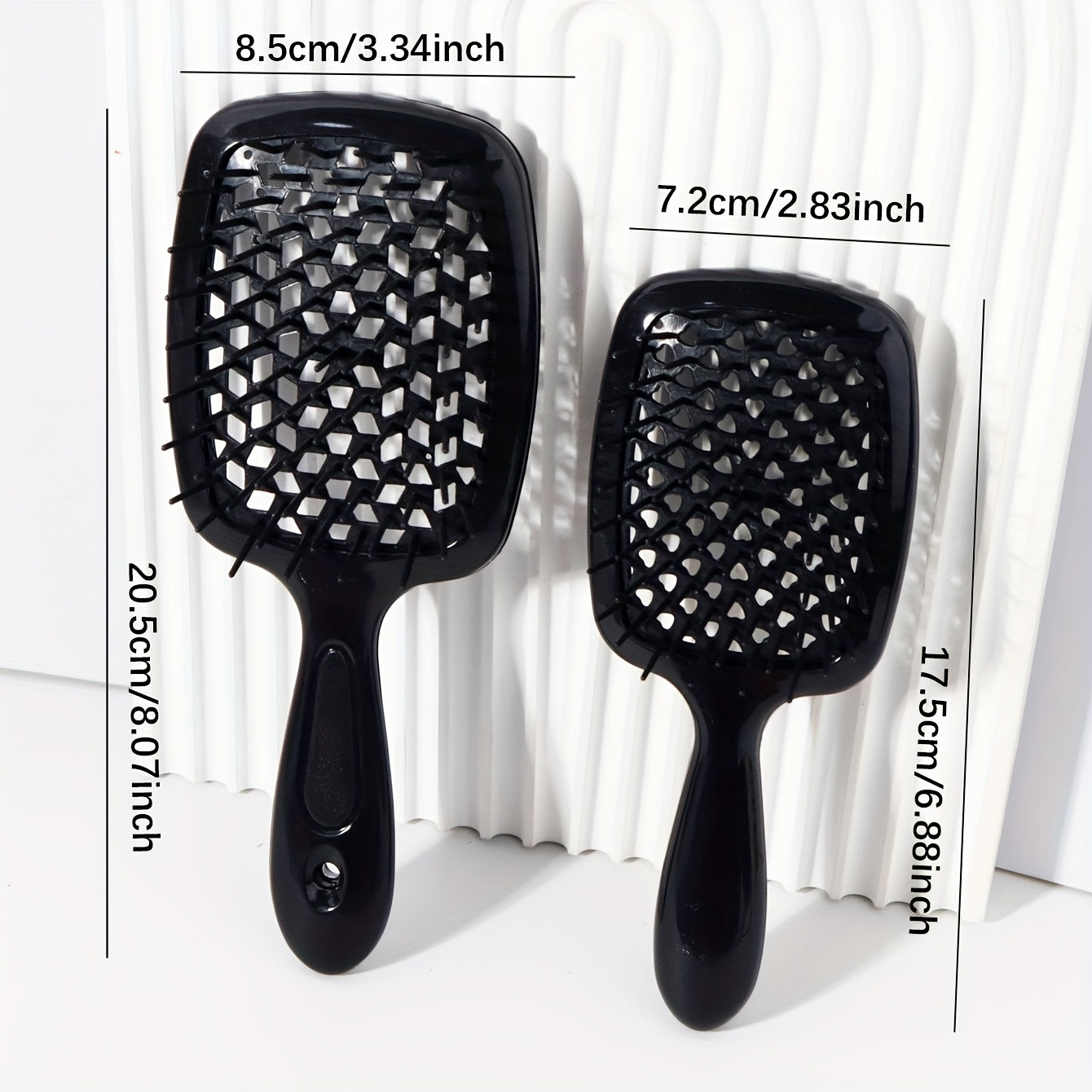 2pcs Set of Large And Small Smooth Hairbrushes, with Soft Bristles, Tangle-Free - Perfect for Wet Or Damaged Hair, Suitable for Women And Men